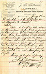 J. B. Bottineau requesting, on behalf of Cornelius Pefer's widow, a certificate of military service by J B. Bottineau