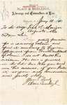 Alvis Burleigh requesting information about [Gail] Cauldwell in order to help the soldier receive a pension by Alvis Burleigh