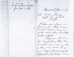 Letter from Joshua L. Chamberlain to P. A. Sawyer by Joshua L. Chamberlain General