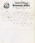 J. W. Higgins of Hampden confirmed payment for serving the fifty-eigth legislature by J W. Higgins