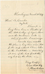 Resgination of Abner Loburn from the State College of Agriculture by Abner Loburn