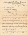 Letter from Jas G. Dudley Chief Clerk to J. M. Drew Secretary of State requesting lumber consumption data by Jas G. Dudley