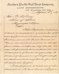 Letter from Jas G. Dudley Chief Clerk to J. M. Drew Secretary of State requesting lumber consumption data