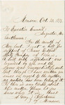 Letter from A. Gray, Selectman of Monson regarding a bill of support for Isaac Rodfish by A Gray