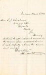 Letter from John A. Waterman to Secretary of State S. J. Chadbourne by John A. Waterman