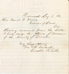 Lincoln H. Gibbs resignation from the Treasurer's Office in Lincoln County by Lincoln H. Gibbs