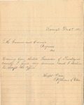 Resignation of Alphonso L. Ober as Treasurer Elect of Piscataquis County by Alphonso L. Ober