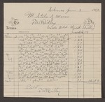 Account with F.W. Ridley for goods delivered to Elizabeth Darling by Frank W. Ridley