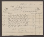 Account with F.W. Ridley for goods delivered to Eliza Griffin by Frank W. Ridley