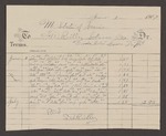 Account with F.W. Ridley for goods delivered to Laura Tripp