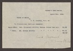 Receipt from J.W. Doughty, M.D. for services rendered to Elizabeth Griffin and George Griffin by James W. Ridley