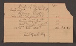 Account with F.W. Ridley for Henry Griffin