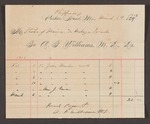 Account with A.F. Williams, M.D. for services to Jake Marks and Mrs. John Eason by Adelbert F. Williams