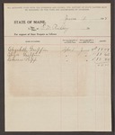 Account with F.W. Ridley for Elizabeth Griffin, Eliza Griffin, and Laura Tripp by Frank W. Ridley