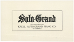 Solo-Grand by Krell Auto-Grand Piano Company