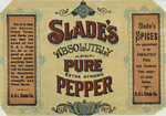 Slade's Pure Pepper by D.L. Slade Company