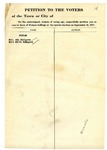 Suffrage Petition Perham Maine, 1917