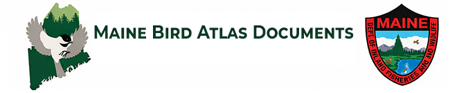 Maine Bird Atlas Documents