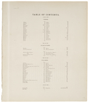 Table of contents, Towns, Plantations and Villages