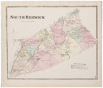 Map of South Berwick with a directory
