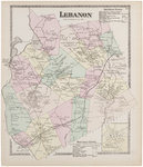 Map of Lebanon with east and west Lebanon directories. Inset West Lebanon