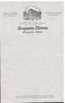 Stationery from the Augusta House Hotel by Augusta House Hotel