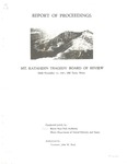 Report of Proceedings : Mt. Katahdin Tragedy Board of Review / Conducted Jointly by Baxter State Park Authority and Maine Department of Inland Fisheries and Game by Baxter State Park Authority and Maine Department of Inland Fisheries and Game