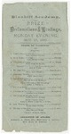 Bluehill Academy Declamations and Readings Program, 1880