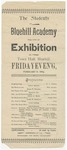 Bluehill Academy Exhibition Program, 1895 by Blue Hill Academy