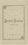 Blue Hill Academy Graduation Program, 1887