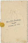 Blue Hill Academy Graduation Program, 1893 by Blue Hill Academy