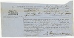 Blue Hill Shipping Receipt: Petsel, 1860