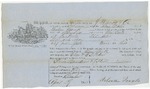 Blue Hill Shipping Receipt: Alma Odlin, 1863