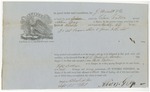 Blue Hill Shipping Receipt: Clara Norton, September 1861 by Albion P. Gray