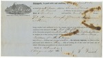 Shipping Receipt Susan Friend August 4 1860