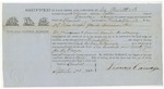Shipping Receipt Schooner Python September 2 1862