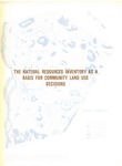 The Natural Resources Inventory as a Basis for Community Land Use Decisions