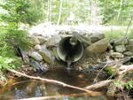 Culvert Crossing, Beaverdam Brook at Old County Rd, Waldoboro, Maine