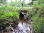 Culvert Crossing, Fisher Stream at Bowdoinham Rd, Sabattus, Maine