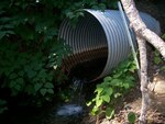 Culvert Crossing, Folsom Brook at Kennebec Road, Dixmont, Maine