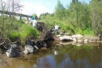 Culvert Crossing, Forbes Stream at Reeves Road, Bradford, Maine