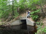 Culvert Crossing, Glantz Brook at Route 114, Windham, Maine