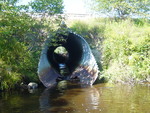 Culvert Crossing, Grover Brook at Highland Ave, West Gardiner, Maine