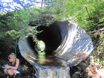 Culvert Crossing, Hall Brook at Route 220, Thorndike, Maine