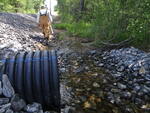Culvert Crossing, Hemblen Brook at Queen St, Gorham, Maine