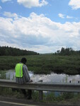 Culvert Crossing, Hunter Brook at Bog Brook Rd, China, Maine