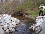 Culvert Crossing, Lords Brook at Route 111, Lyman, Maine