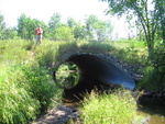 Culvert Crossing, Marsh Stream at Belfast Road - Route 137, Knox, Maine