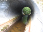 Culvert Crossing, Marsh Stream at E. Main Street, Winterport, Maine