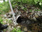 Culvert Crossing, Unnamed Pond at Pleasant St, Oxford, Maine